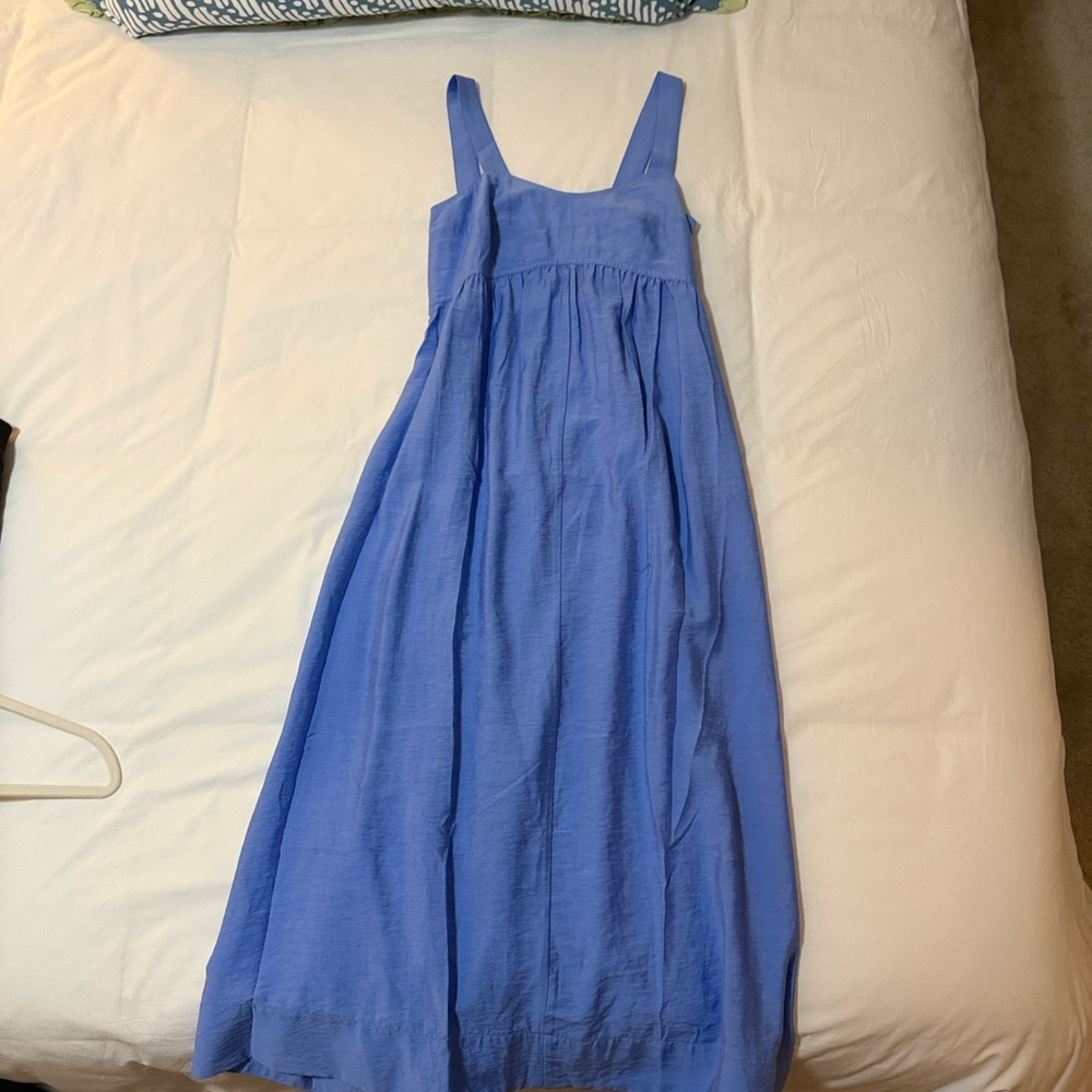 Banana Republic Light Blue Smocked Dress